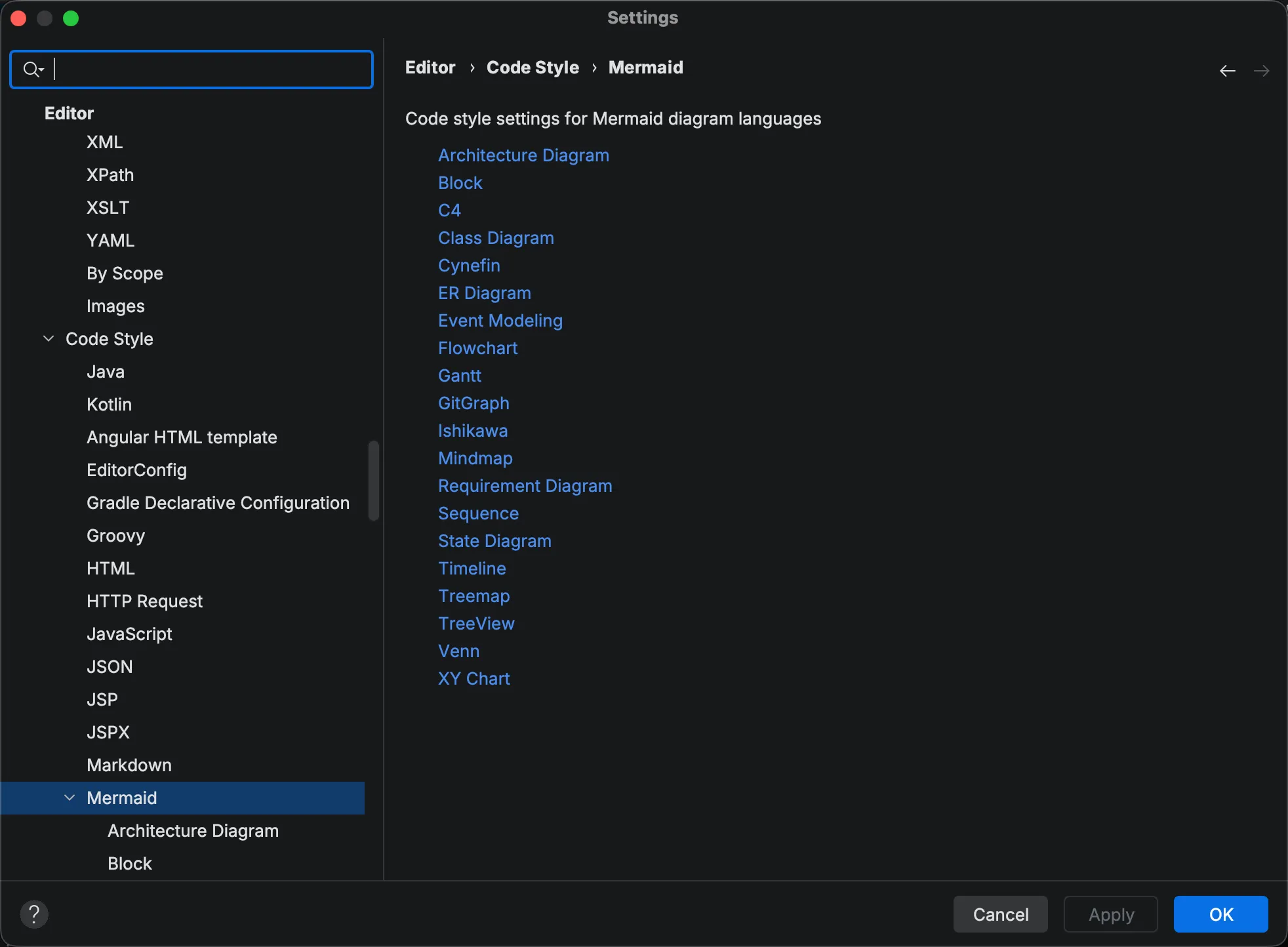 Code Style Settings